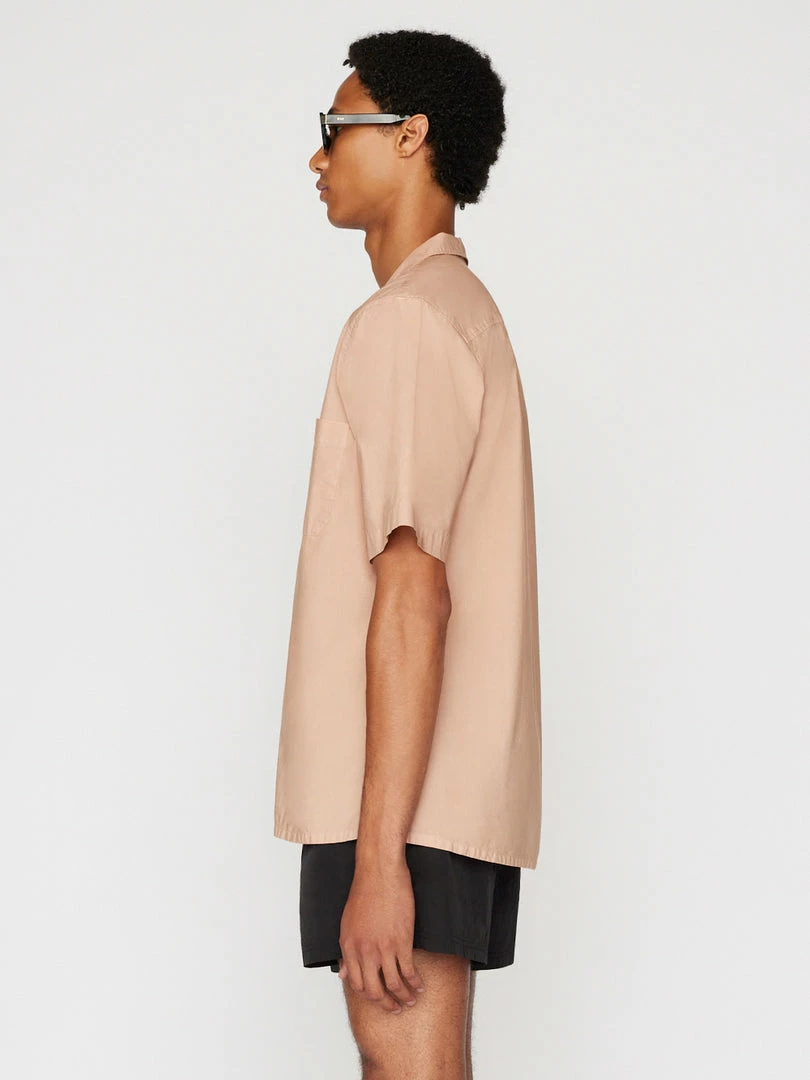 Wholesale β¨ Frame-denim Short Sleeve Camp Collar π Shirt -- Powder Brick π 5 Frame-denim Short Sleeve Camp Collar Shirt -- Powder Brick