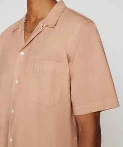 Wholesale β¨ Frame-denim Short Sleeve Camp Collar π Shirt -- Powder Brick π 9 Frame-denim Short Sleeve Camp Collar Shirt -- Powder Brick