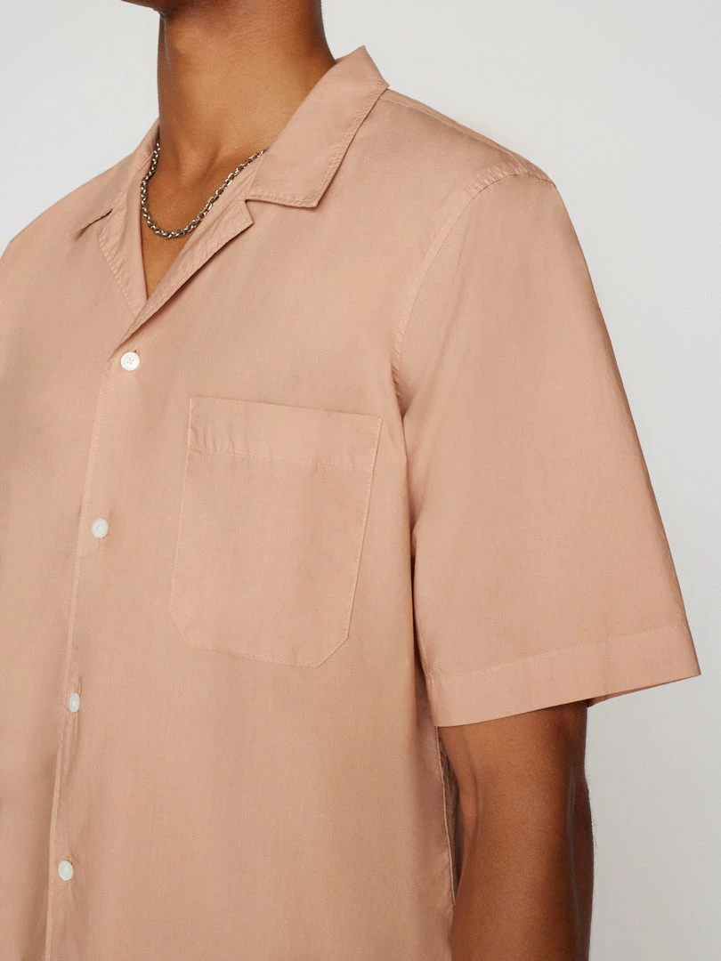 Wholesale β¨ Frame-denim Short Sleeve Camp Collar π Shirt -- Powder Brick π 3 Frame-denim Short Sleeve Camp Collar Shirt -- Powder Brick