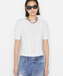Frame-denim Women Reverse Seam Tee -- Blanc