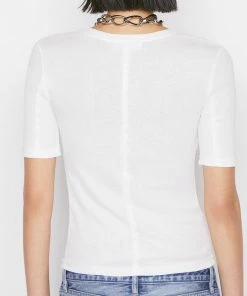 Frame-denim Women Reverse Seam Tee -- Blanc