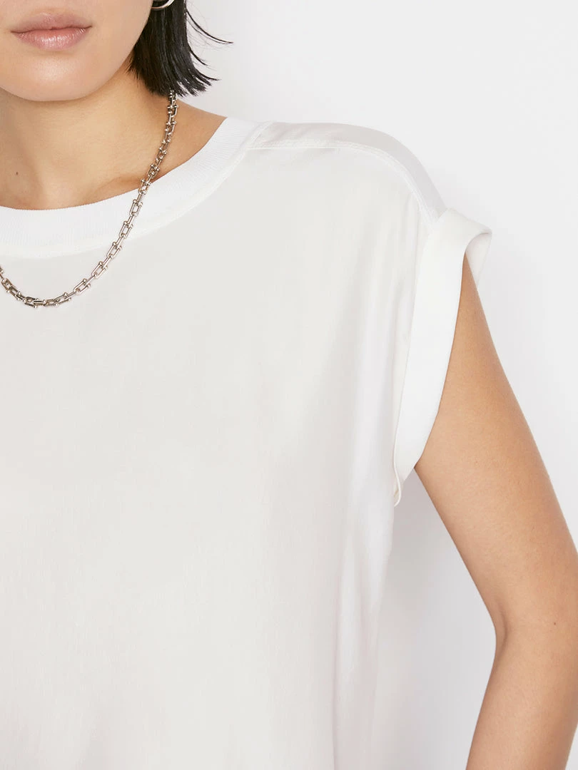 Promo ๐ Frame-denim Washable Silk Oversized Tee -- Off White ๐ฉ Women โญ 3 Frame-denim Washable Silk Oversized Tee -- Off White Women