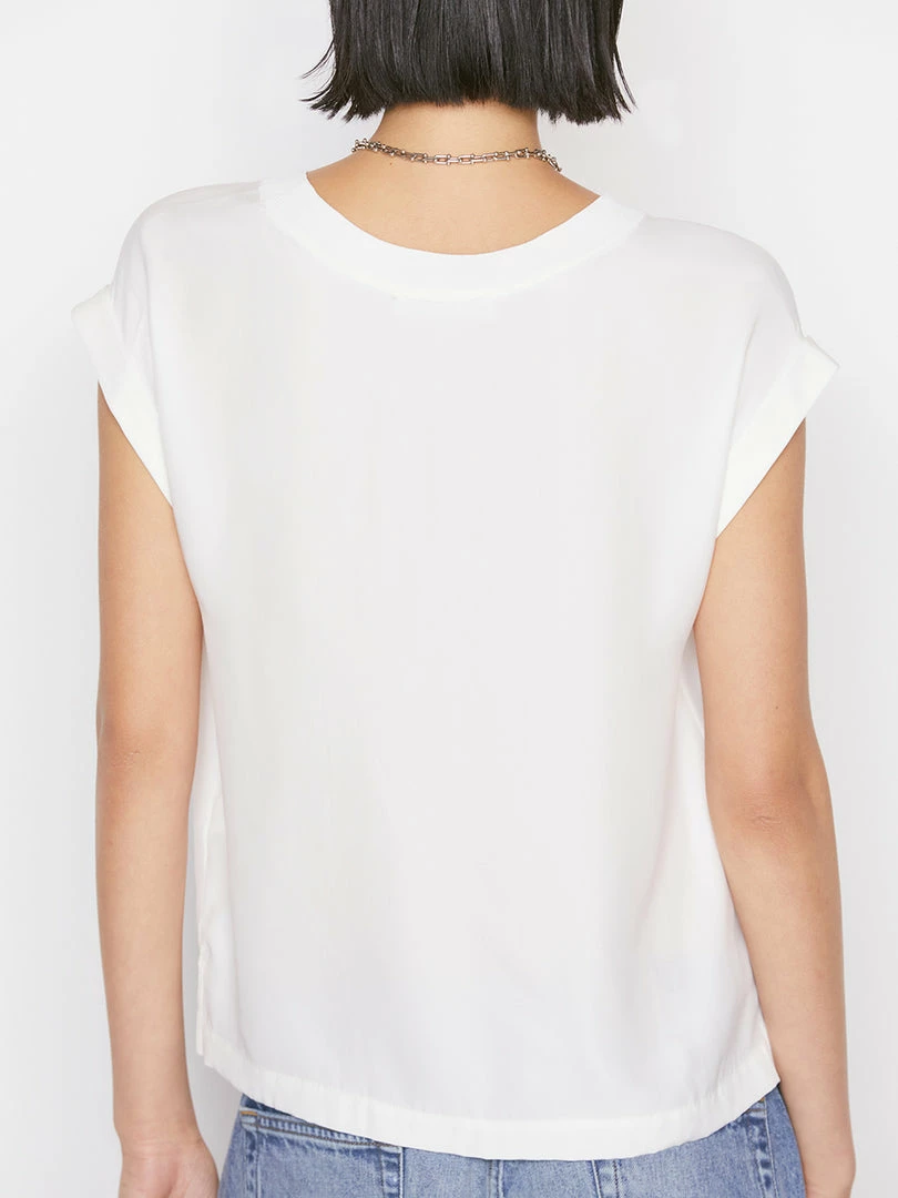 Promo ๐ Frame-denim Washable Silk Oversized Tee -- Off White ๐ฉ Women โญ 4 Frame-denim Washable Silk Oversized Tee -- Off White Women