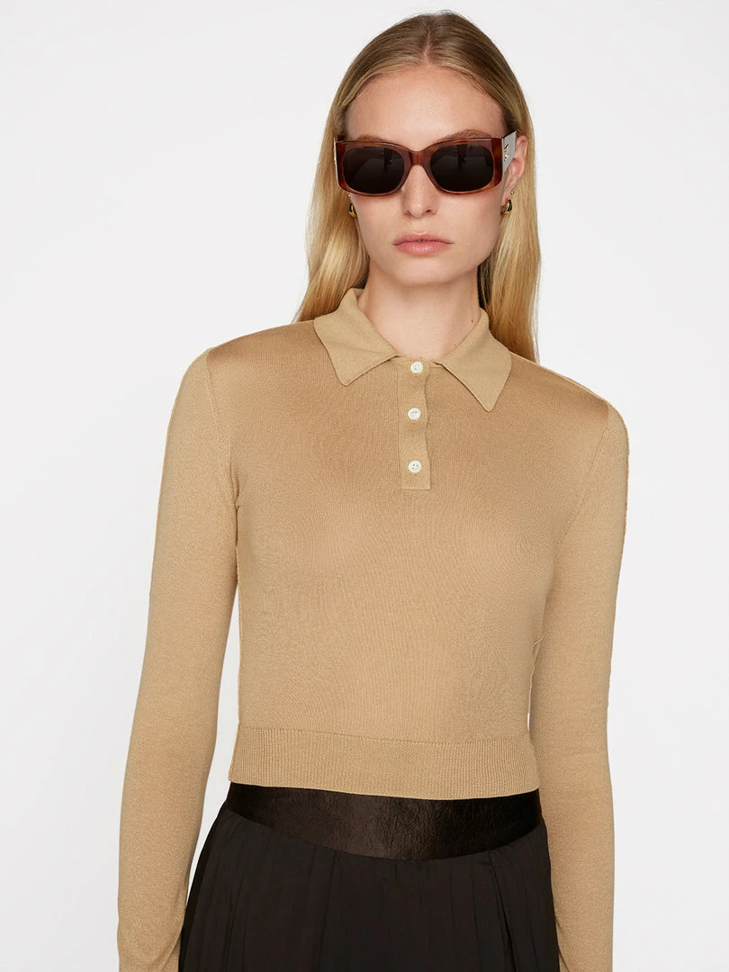 Coupon π Frame-denim Refined Polo Sweater -- Taupe π© Women π₯ 1 Frame-denim Refined Polo Sweater -- Taupe Women