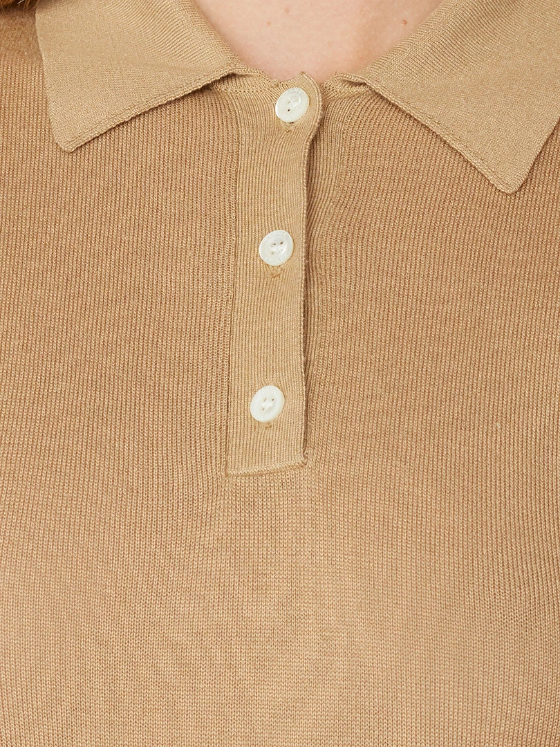 Coupon π Frame-denim Refined Polo Sweater -- Taupe π© Women π₯ 4 Frame-denim Refined Polo Sweater -- Taupe Women