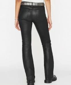 Frame-denim Le Mini Boot Coated -- Noir Coated Women