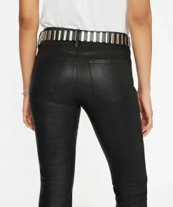 Frame-denim Le Mini Boot Coated -- Noir Coated Women