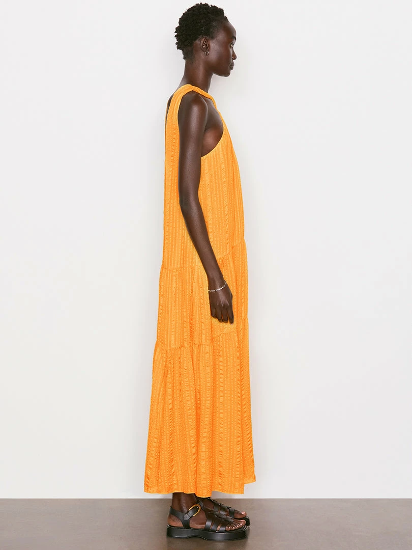 Flash Sale β Frame-denim Draped Halter Maxi π Dress -- Kumquat π― 4 Frame-denim Draped Halter Maxi Dress -- Kumquat