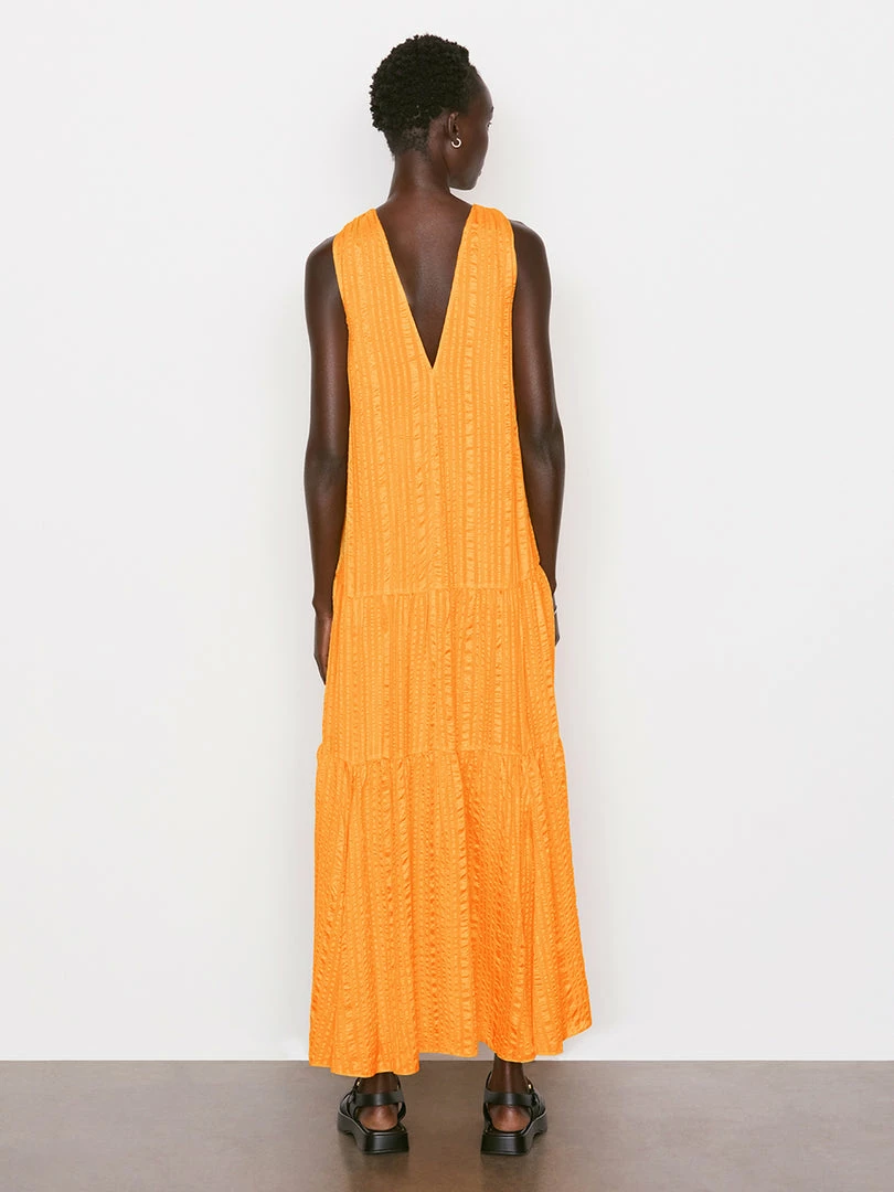 Flash Sale β Frame-denim Draped Halter Maxi π Dress -- Kumquat π― 7 Frame-denim Draped Halter Maxi Dress -- Kumquat