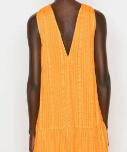 Flash Sale β Frame-denim Draped Halter Maxi π Dress -- Kumquat π― 12 Frame-denim Draped Halter Maxi Dress -- Kumquat