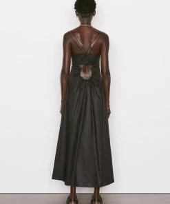 Flash Sale β€οΈ Frame-denim Tie Back Midi π Dress -- Noir π© Women π 15 Frame-denim Tie Back Midi Dress -- Noir Women