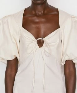 Flash Sale π― Frame-denim Tie Neck π Dress -- Flax βοΈ 8 Frame-denim Tie Neck Dress -- Flax