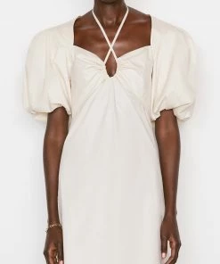 Flash Sale π― Frame-denim Tie Neck π Dress -- Flax βοΈ 10 Frame-denim Tie Neck Dress -- Flax