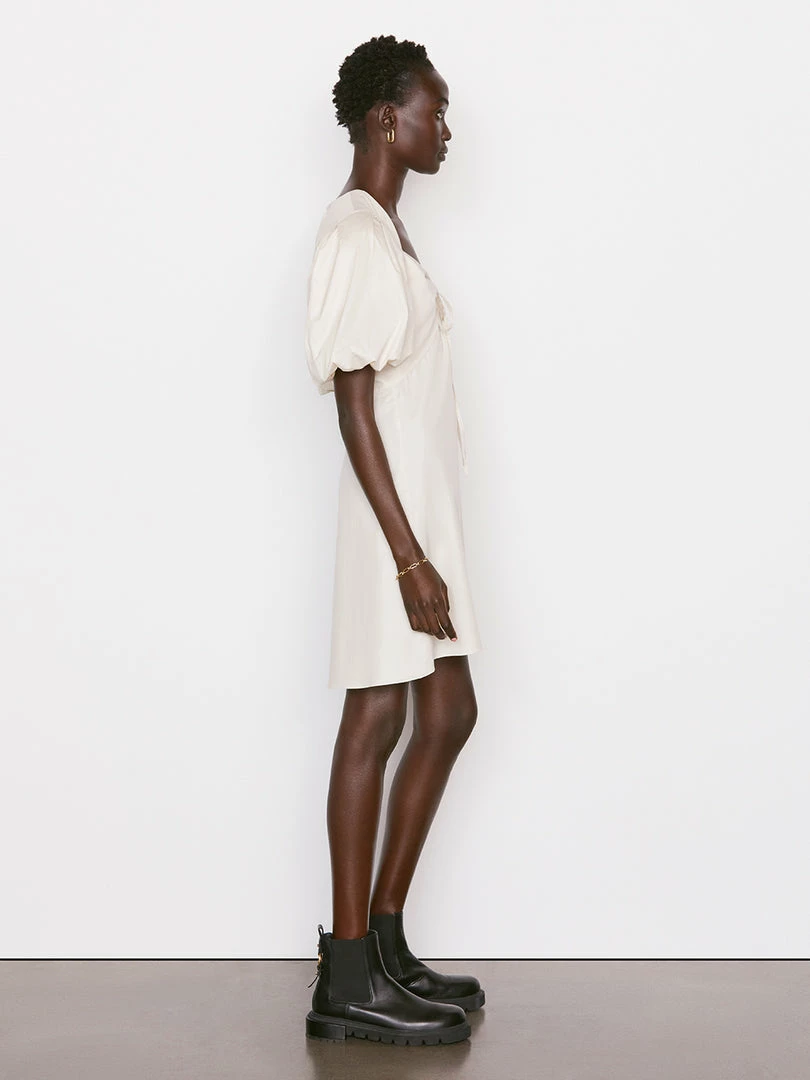 Flash Sale π― Frame-denim Tie Neck π Dress -- Flax βοΈ 4 Frame-denim Tie Neck Dress -- Flax