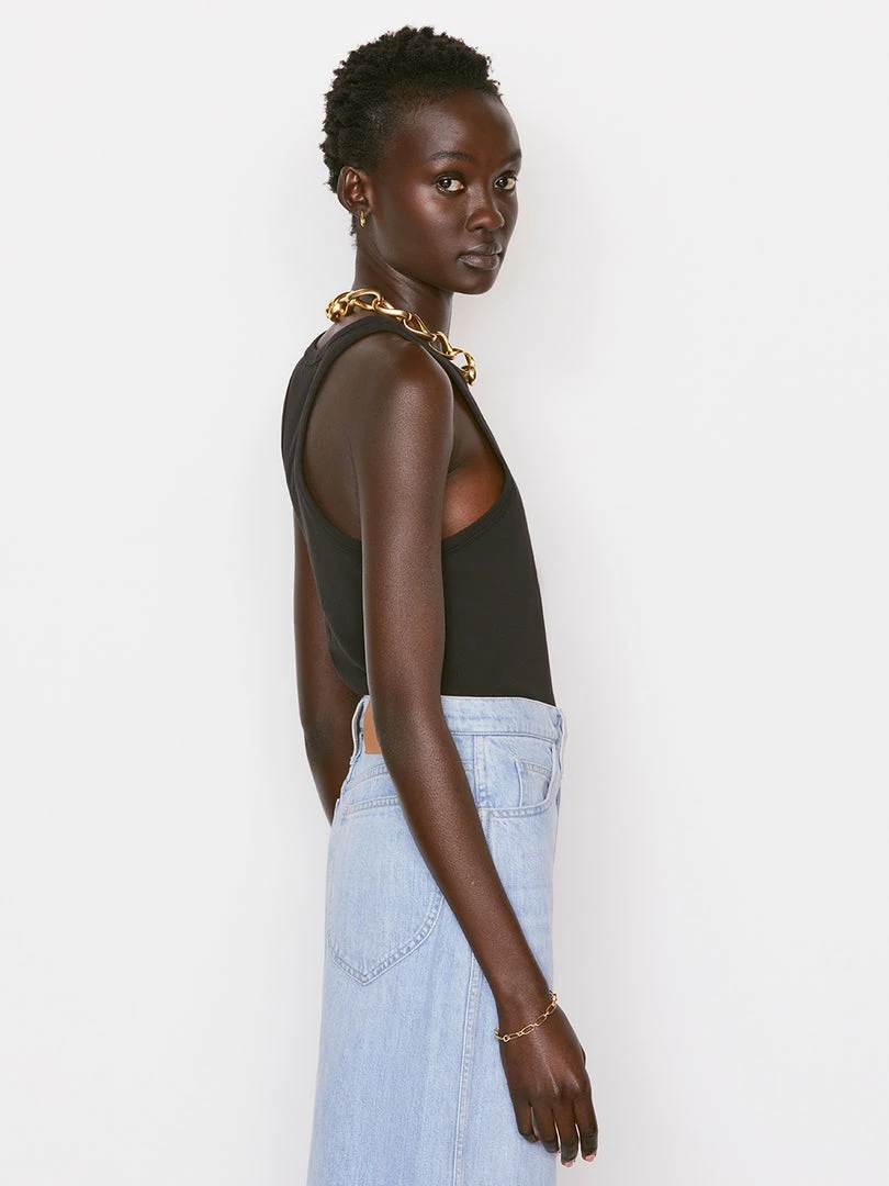 Deals π Frame-denim π© Women Ringer Tank -- Noir π 5 Frame-denim Women Ringer Tank -- Noir