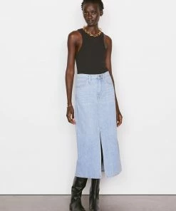 Frame-denim Women Ringer Tank -- Noir