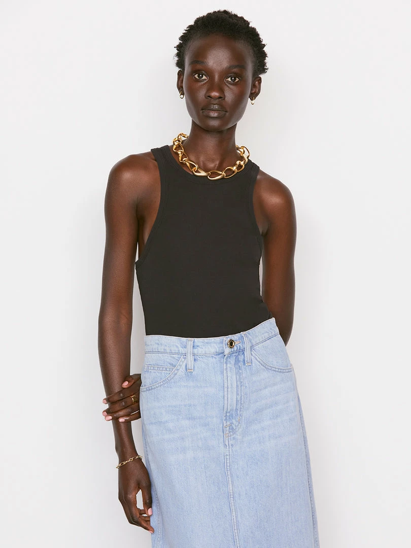 Deals π Frame-denim π© Women Ringer Tank -- Noir π 1 Frame-denim Women Ringer Tank -- Noir