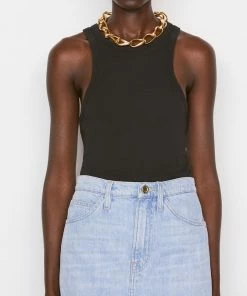 Deals π Frame-denim π© Women Ringer Tank -- Noir π 10 Frame-denim Women Ringer Tank -- Noir