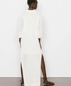 Frame-denim Women Crochet Kaftan -- Off White