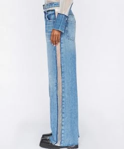 Cheapest βοΈ Frame-denim Atelier Sheer Insert Jean -- Azul π© Women β 11 Frame-denim Atelier Sheer Insert Jean -- Azul Women
