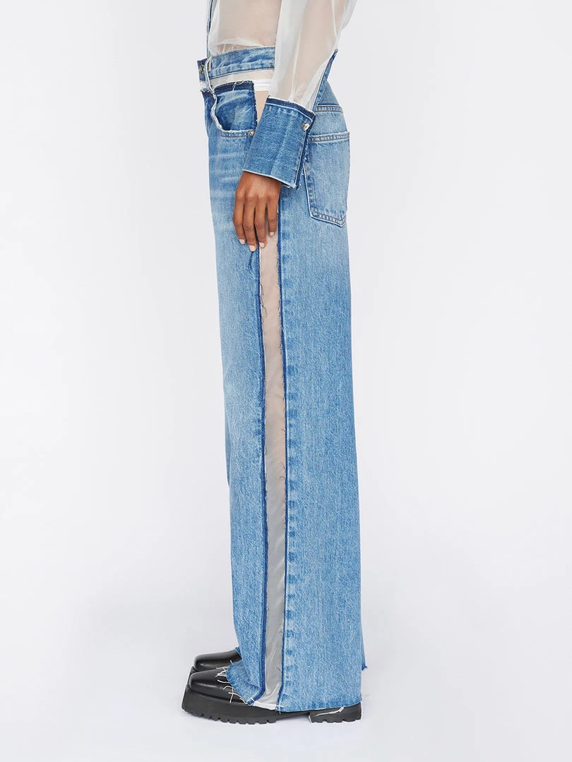 Cheapest βοΈ Frame-denim Atelier Sheer Insert Jean -- Azul π© Women β 5 Frame-denim Atelier Sheer Insert Jean -- Azul Women