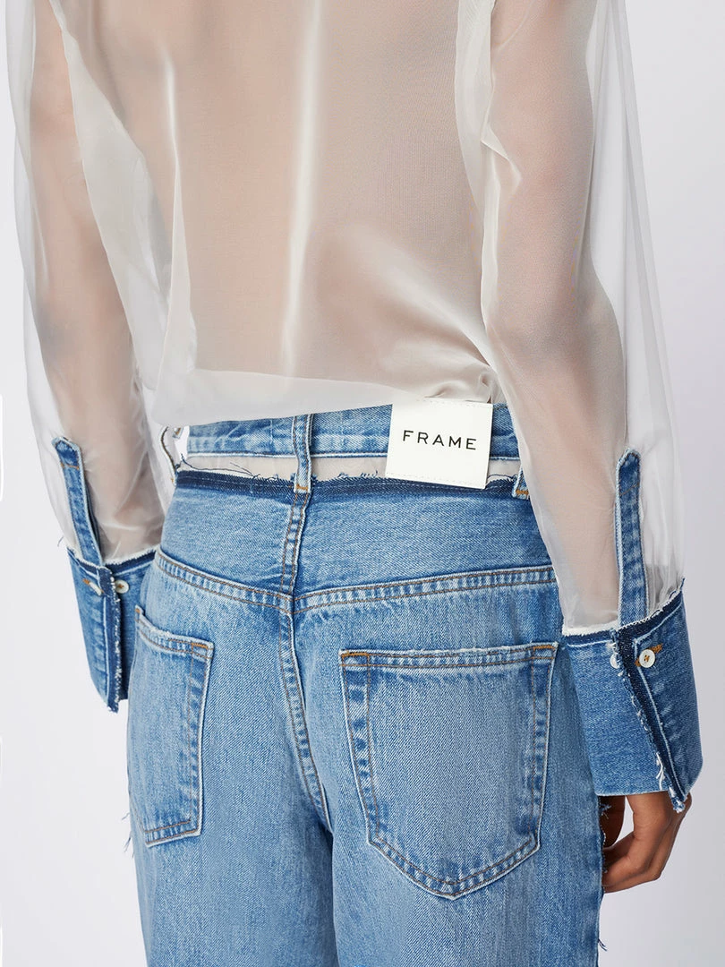 Cheapest βοΈ Frame-denim Atelier Sheer Insert Jean -- Azul π© Women β 6 Frame-denim Atelier Sheer Insert Jean -- Azul Women