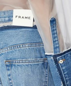 Cheapest βοΈ Frame-denim Atelier Sheer Insert Jean -- Azul π© Women β 10 Frame-denim Atelier Sheer Insert Jean -- Azul Women