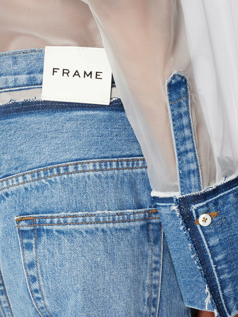 Cheapest βοΈ Frame-denim Atelier Sheer Insert Jean -- Azul π© Women β 4 Frame-denim Atelier Sheer Insert Jean -- Azul Women