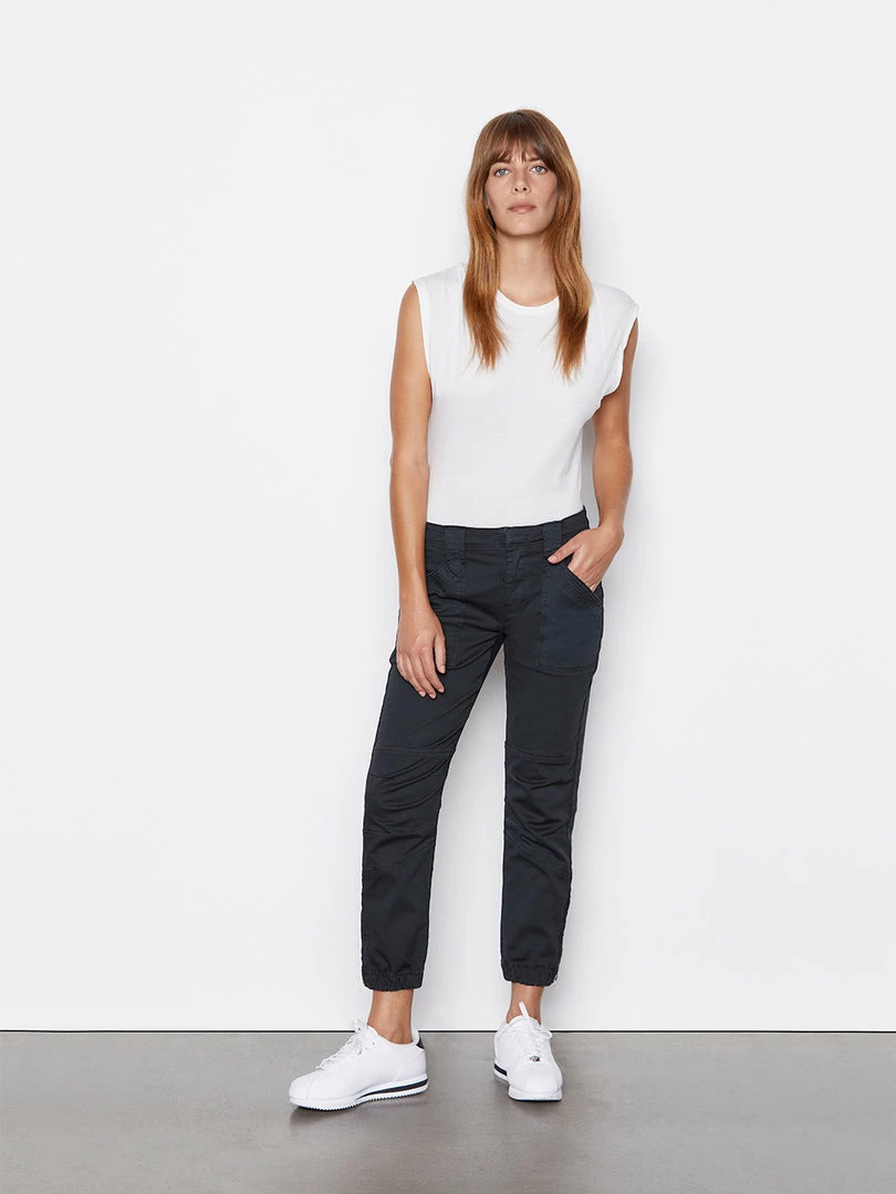 Cheap π Frame-denim Banded Bottom Trapunto Moto Pant -- Washed Black β€οΈ 2 Frame-denim Banded Bottom Trapunto Moto Pant -- Washed Black