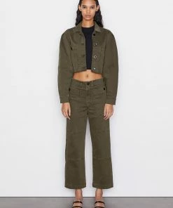 Frame-denim Oversized Utility Jacket -- Washed Fatigue