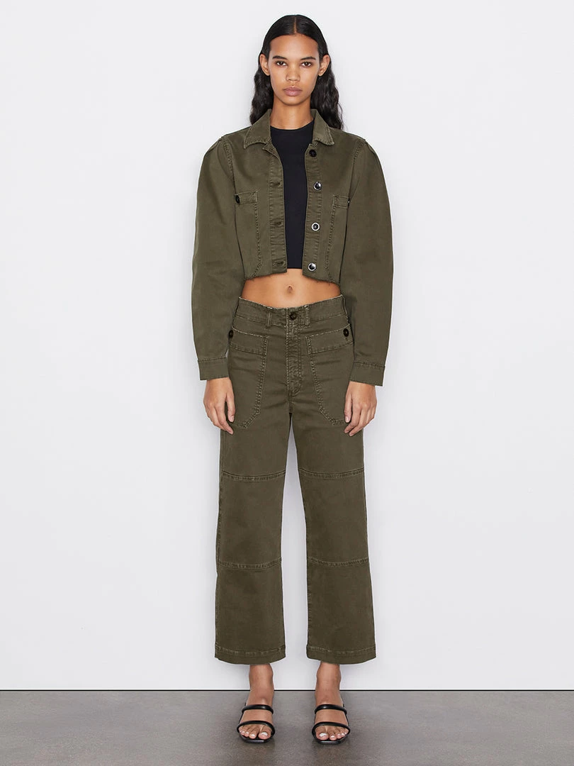 Cheap 𧨠Frame-denim Oversized Utility Jacket -- Washed Fatigue π₯ 2 Frame-denim Oversized Utility Jacket -- Washed Fatigue