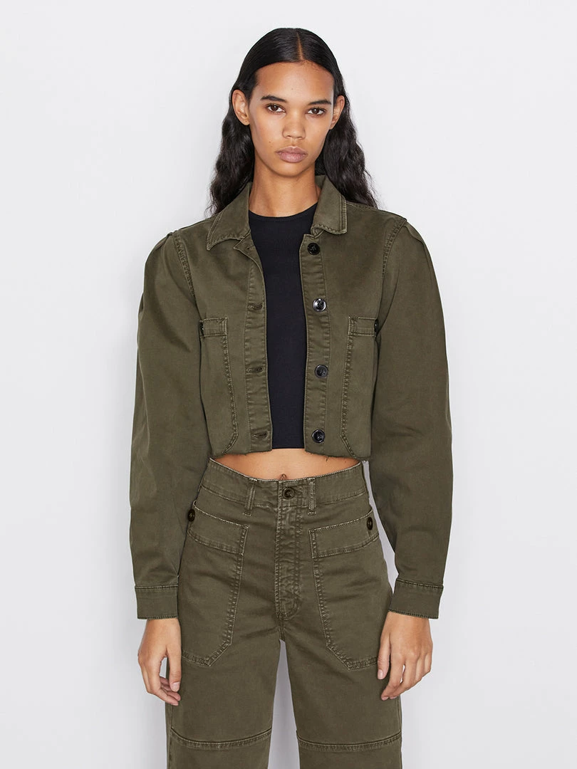 Cheap 𧨠Frame-denim Oversized Utility Jacket -- Washed Fatigue π₯ 1 Frame-denim Oversized Utility Jacket -- Washed Fatigue