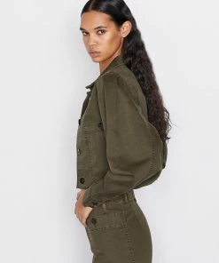 Cheap 𧨠Frame-denim Oversized Utility Jacket -- Washed Fatigue π₯ 7 Frame-denim Oversized Utility Jacket -- Washed Fatigue