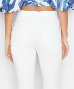 Coupon ✔️ Frame-denim Double Button Flare -- Blanc ✔️ 7 Frame-denim Double Button Flare -- Blanc