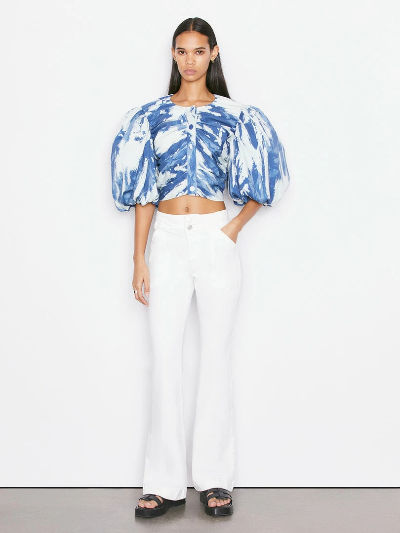 Coupon ✔️ Frame-denim Double Button Flare -- Blanc ✔️ 2 Frame-denim Double Button Flare -- Blanc