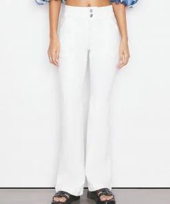 Frame-denim Double Button Flare -- Blanc
