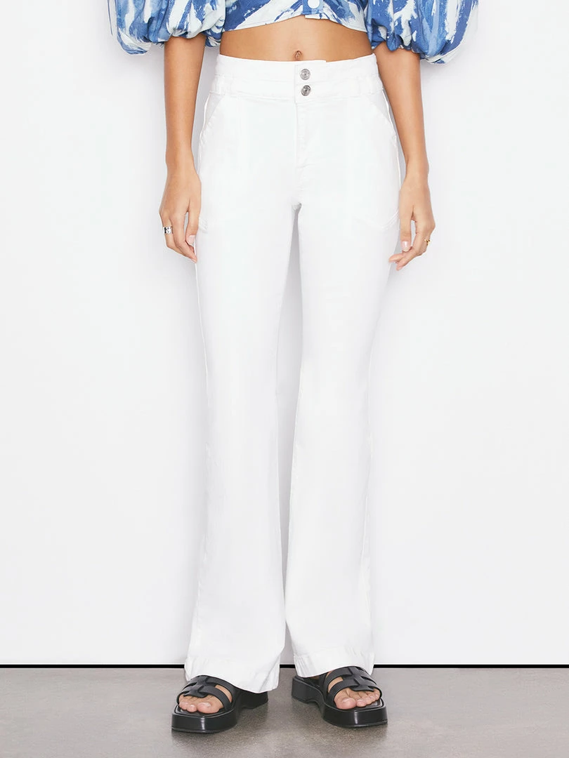 Coupon ✔️ Frame-denim Double Button Flare -- Blanc ✔️ 1 Frame-denim Double Button Flare -- Blanc