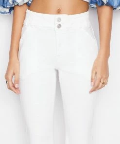 Coupon ✔️ Frame-denim Double Button Flare -- Blanc ✔️ 6 Frame-denim Double Button Flare -- Blanc