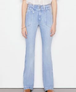 Frame-denim Double Button Flare -- Caye