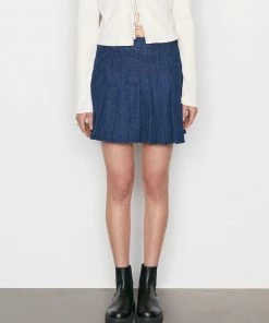 Frame-denim Women Denim Tennis Skirt -- Riviera
