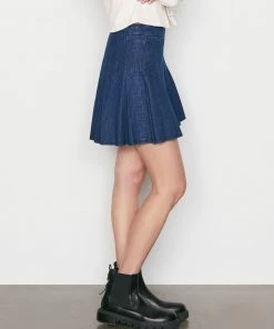 Frame-denim Women Denim Tennis Skirt -- Riviera