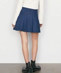 Frame-denim Women Denim Tennis Skirt -- Riviera