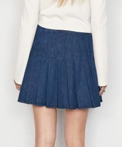 Frame-denim Women Denim Tennis Skirt -- Riviera