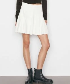 Frame-denim Denim Tennis Skirt -- Ecru