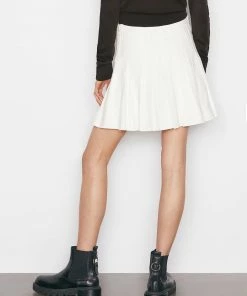 Frame-denim Denim Tennis Skirt -- Ecru