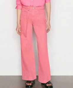 Frame-denim Women High Rise Baggy Pant -- Hot Pink
