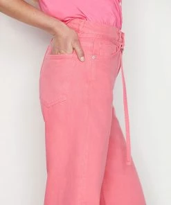 Frame-denim Women High Rise Baggy Pant -- Hot Pink