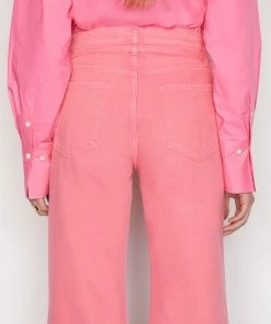 Frame-denim Women High Rise Baggy Pant -- Hot Pink