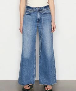 Frame-denim Women High Rise Baggy Pant -- Mykonos