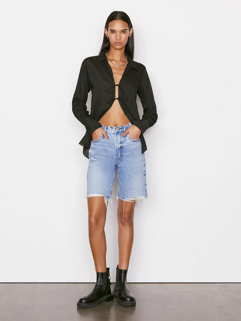 Best Pirce π₯° Frame-denim High Rise Bermuda -- Baines Rips π© Women π 2 Frame-denim High Rise Bermuda -- Baines Rips Women